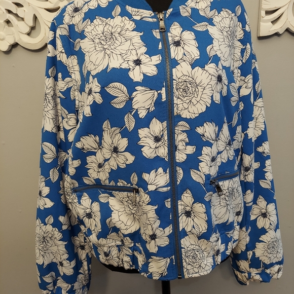 Banana Republic Floral Spring/Summer Jacket Size Large - Picture 3 of 3